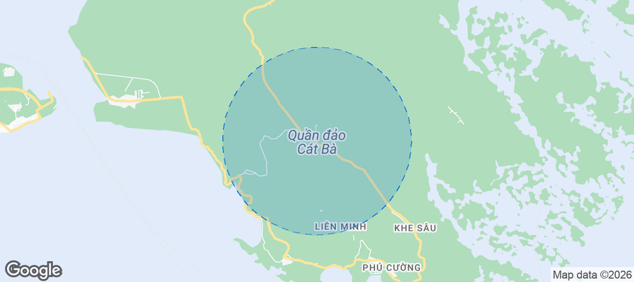 Cát Hải Airbnb map